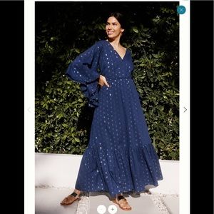 Anthropologie PQ Maxi Shimmer Dress